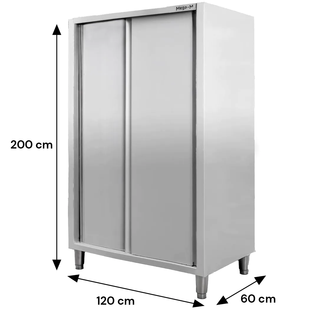 Dulap inox 2 usi 120x60x200cm [7]