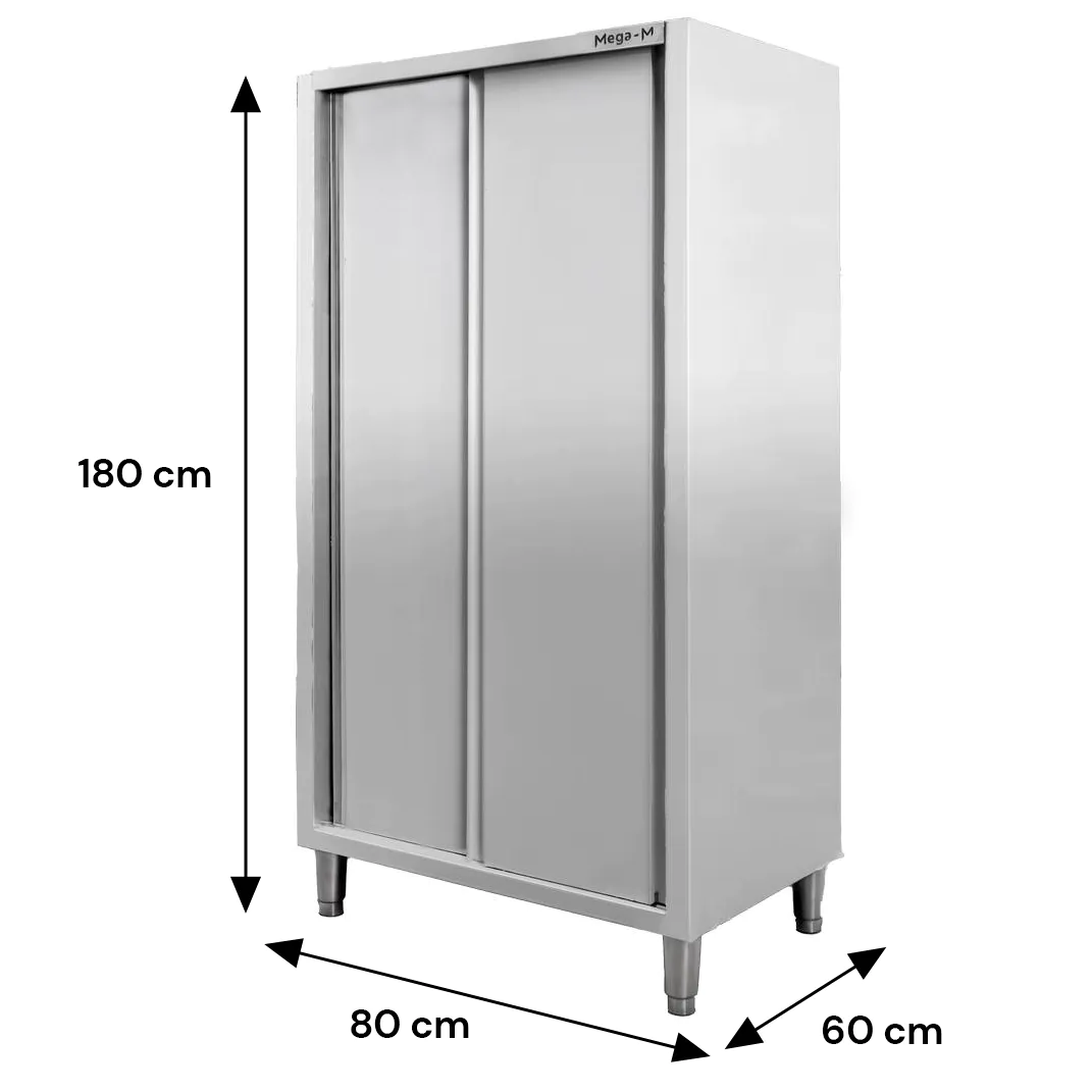 Dulap inox 2 usi 80x60x180cm [7]