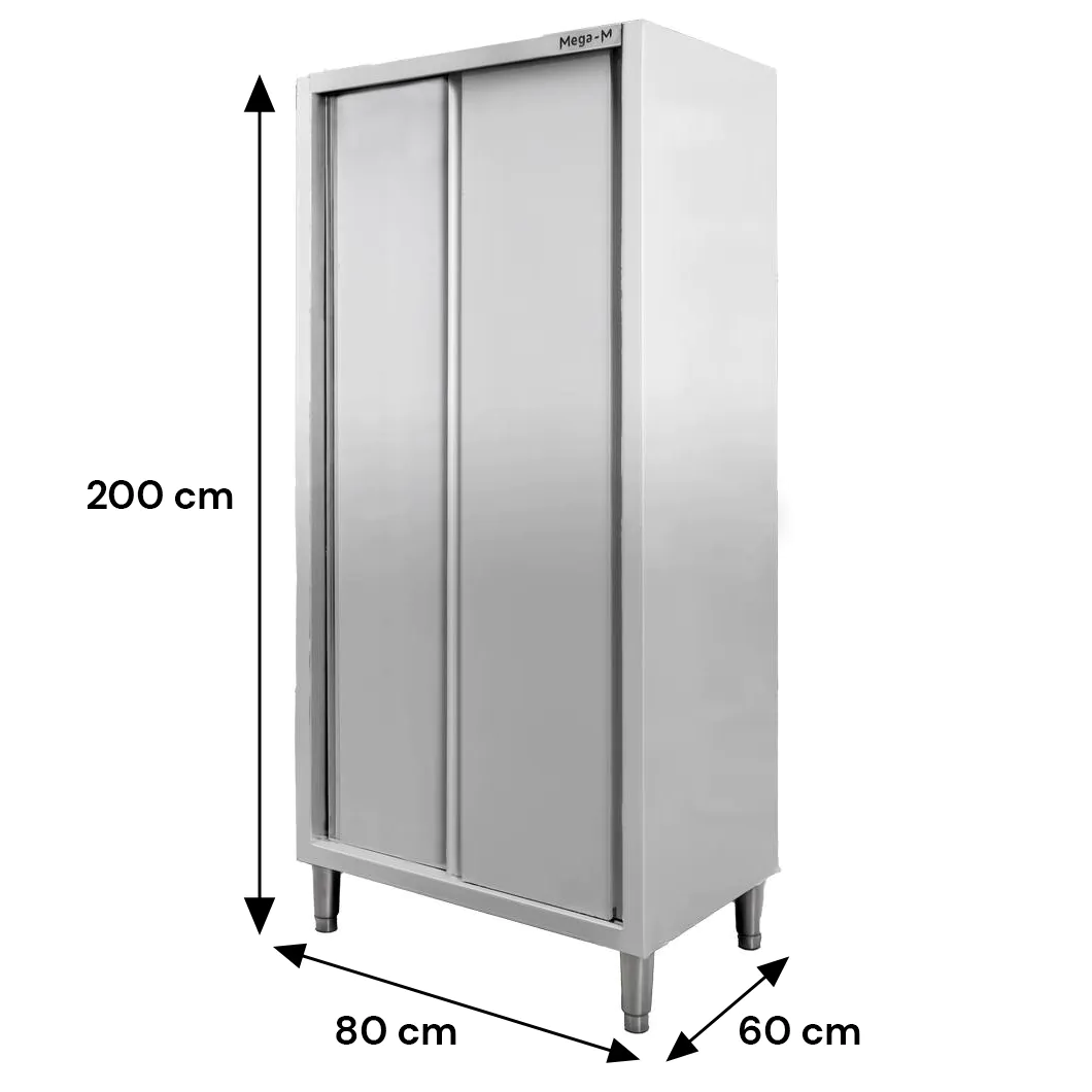 Dulap inox 2 usi 80x60x200cm [7]