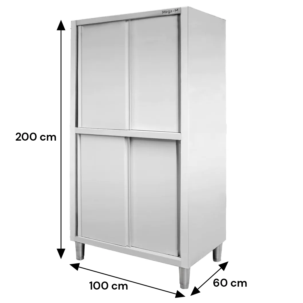 Dulap inox cu usi glisante , fata/verso 100x60x200cm [5]