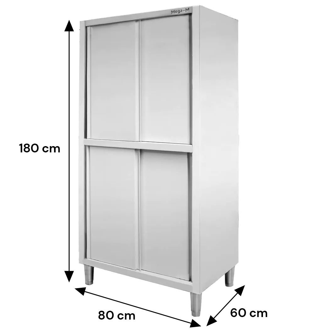 Dulap inox cu usi glisante , fata/verso 80x60x180cm [5]