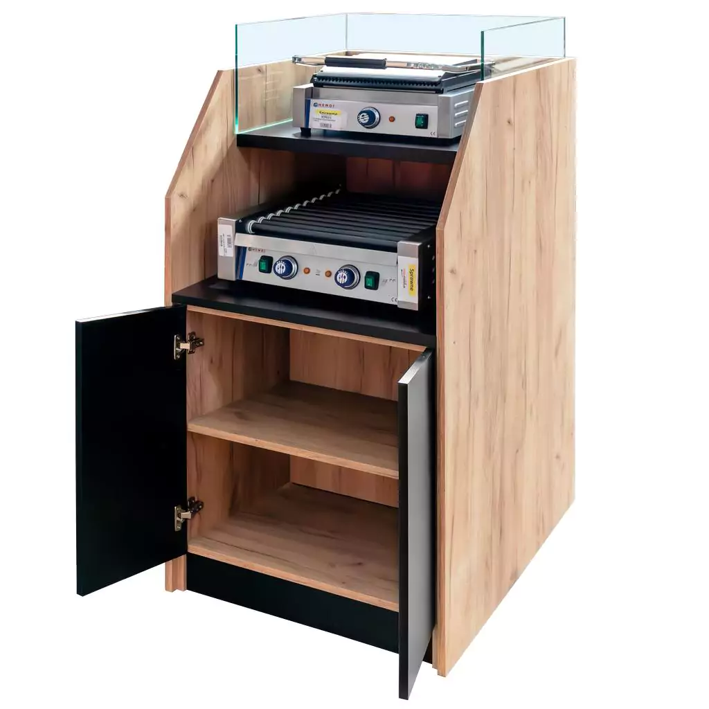 Dulap pentru aparat hot-dog 143cm, stejar kraft [2]