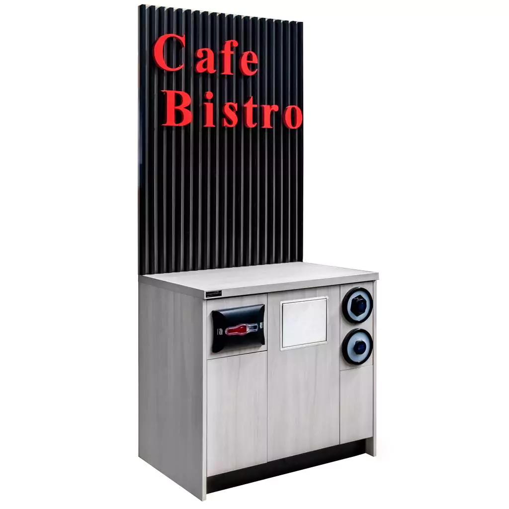 Dulap pentru expresoare de cafea, 219x94x64 cm, stejar liberty [2]