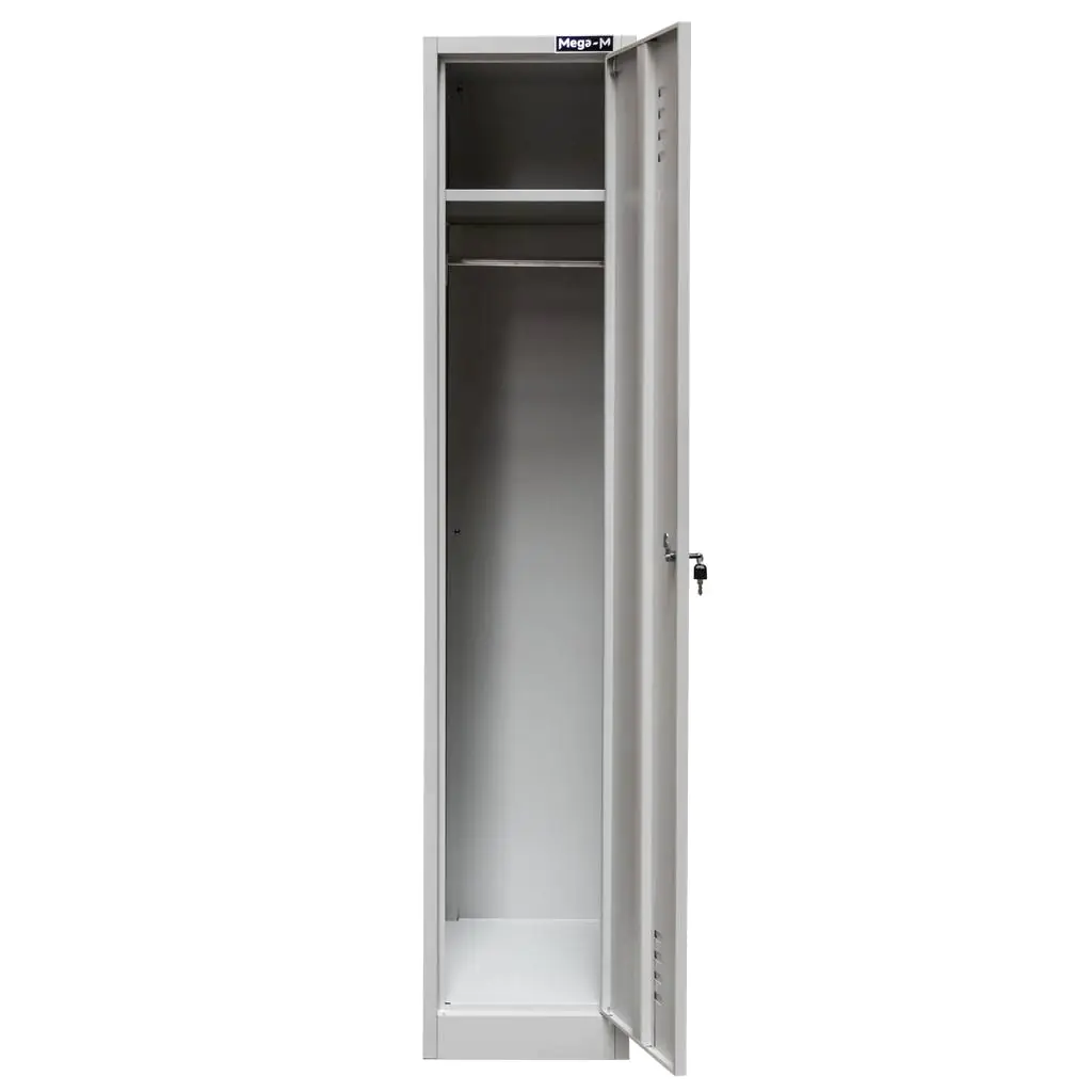 Dulap vestiar 1 usa, gri, 36x50x180cm [5]