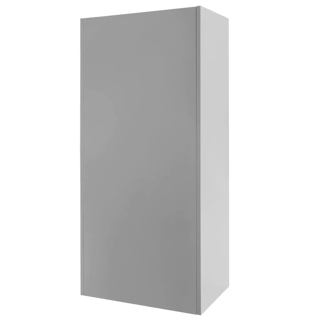Dulap vestiar 2 usi, cu rafturi, gri/rosu, 80x50x180cm [3]
