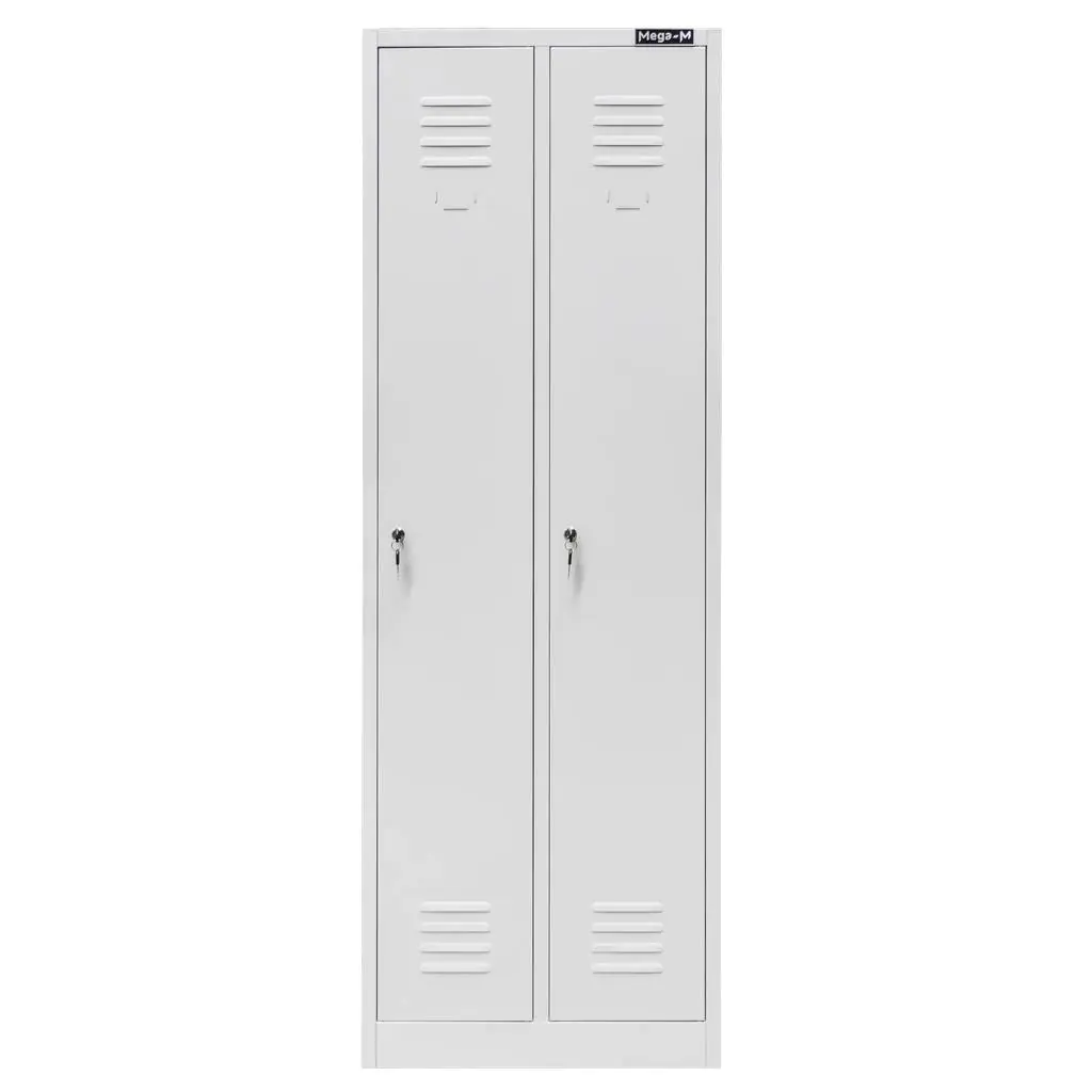 Dulap vestiar 2 usi, gri, 60x50x180cm [2]