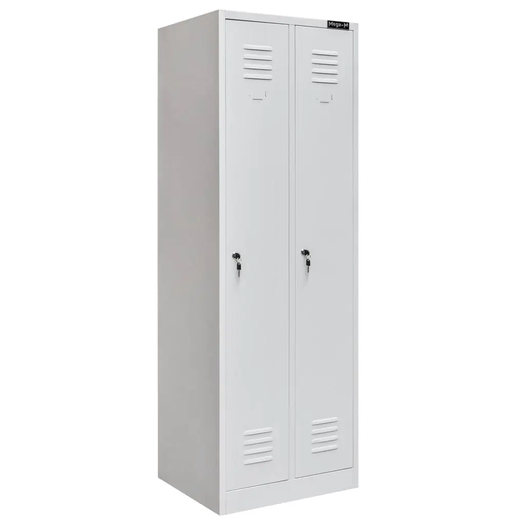 Dulap vestiar 2 usi, gri, 60x50x180cm [3]
