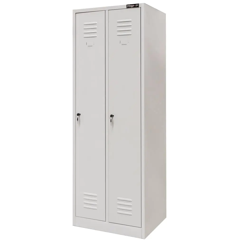 Dulap vestiar 2 usi, gri, 60x50x180cm [9]