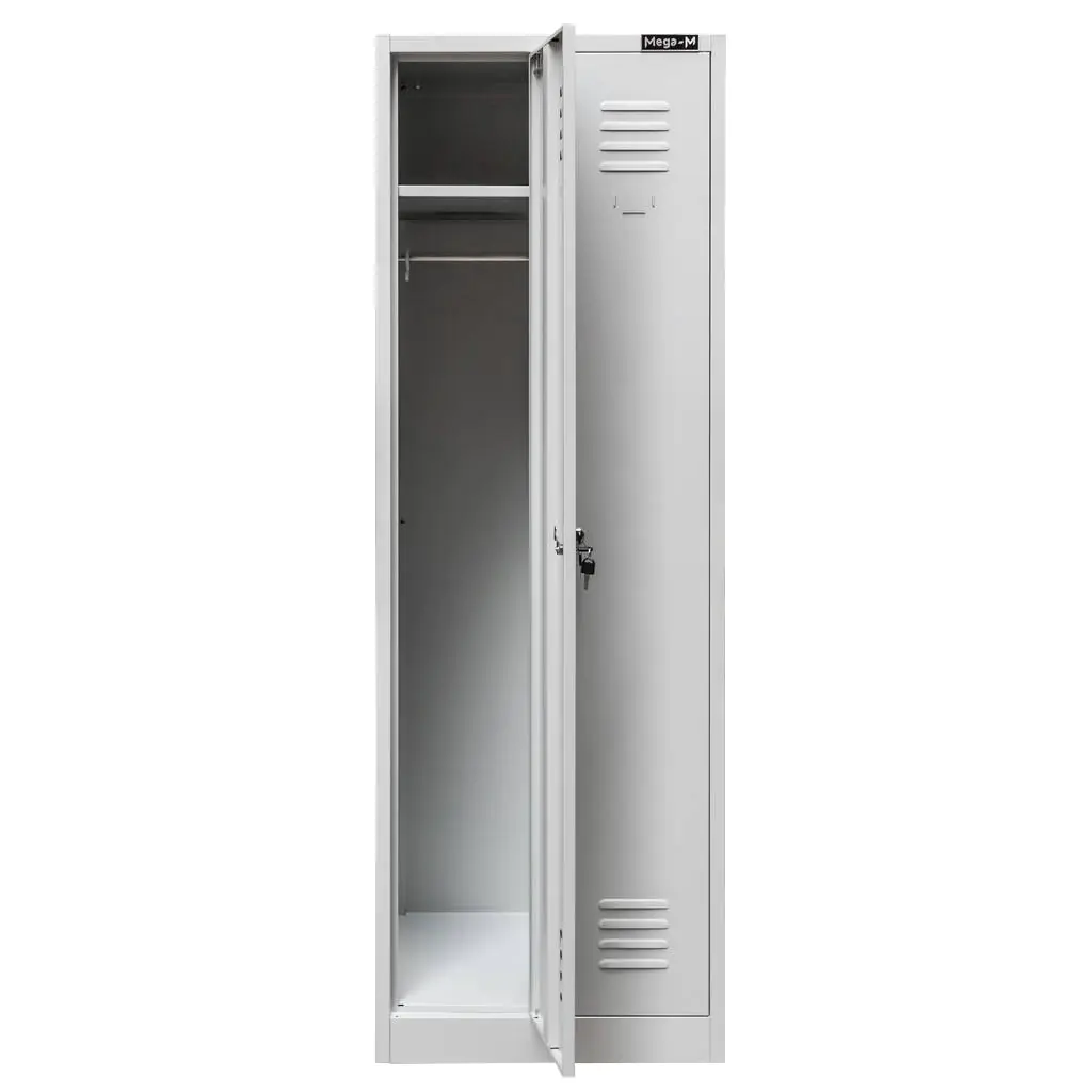 Dulap vestiar 2 usi, gri, 60x50x180cm [5]