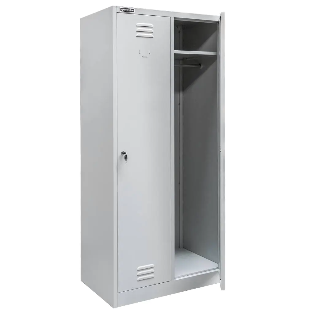 Dulap vestiar 2 usi, gri, 80x50x180cm [8]
