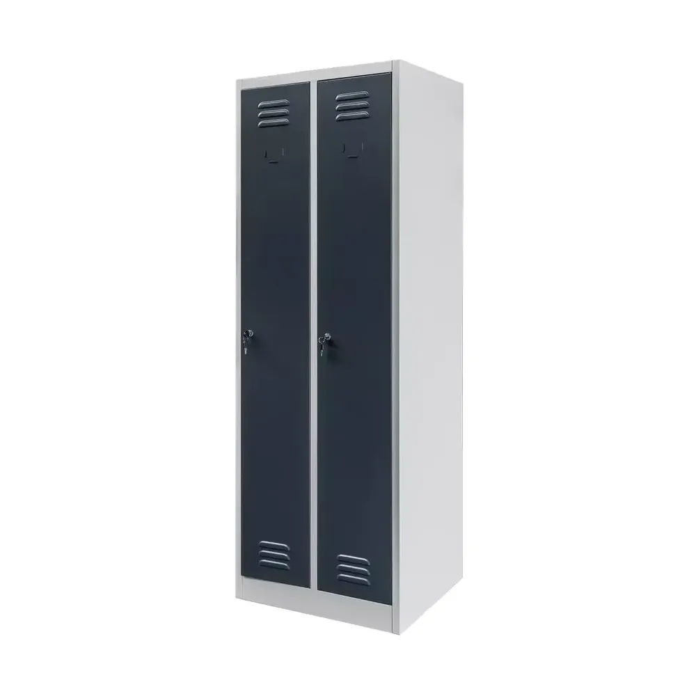Dulap vestiar 2 usi, gri/grafit, 60x50x180cm [1]