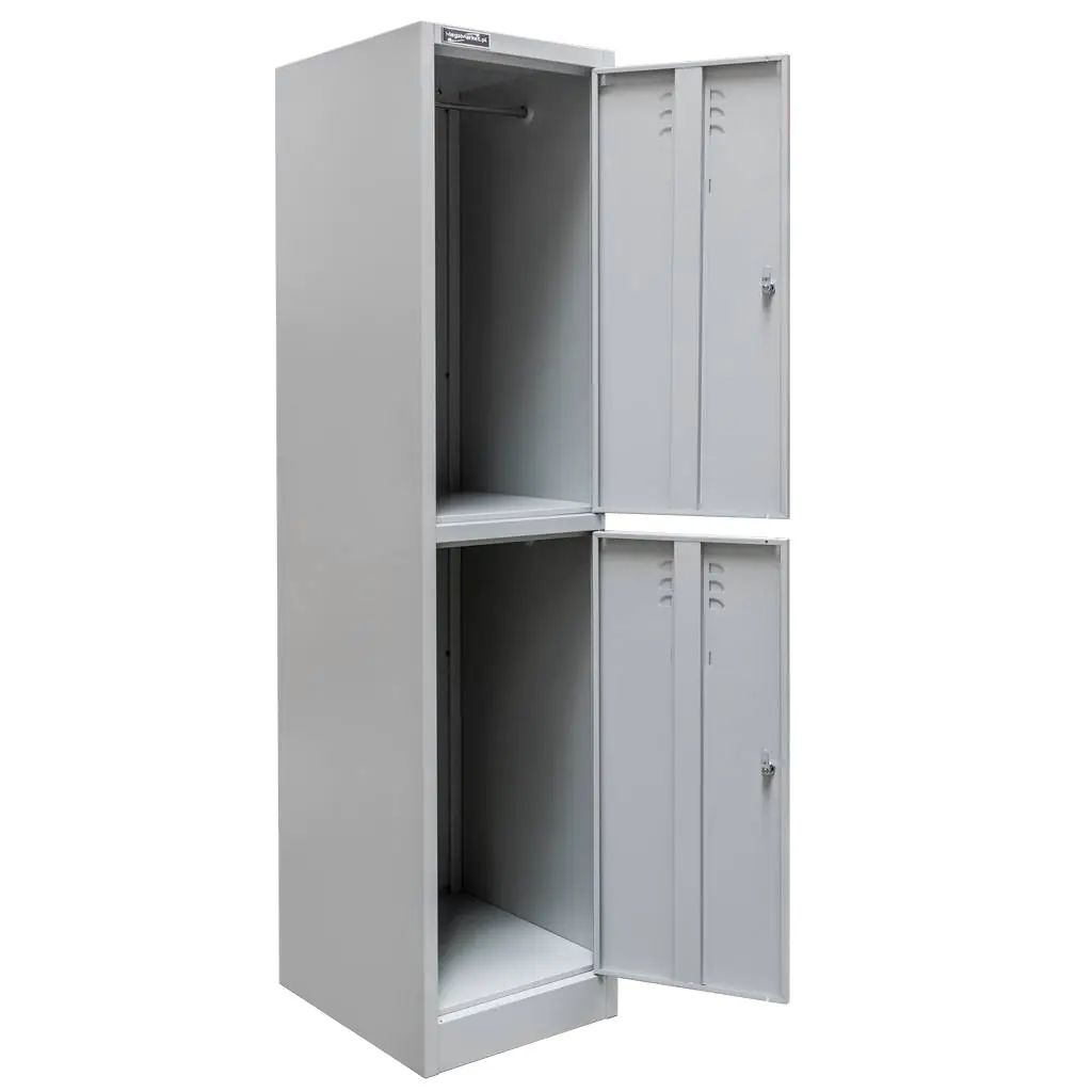 Dulap vestiar cu casete 2 usi, gri, 40x50x180cm [8]