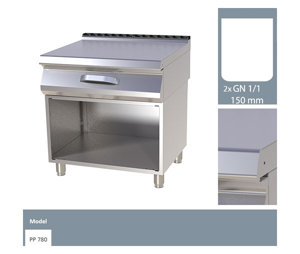 Element neutru 2xGN 1/1 cu suport, linia 700, PP780 [2]