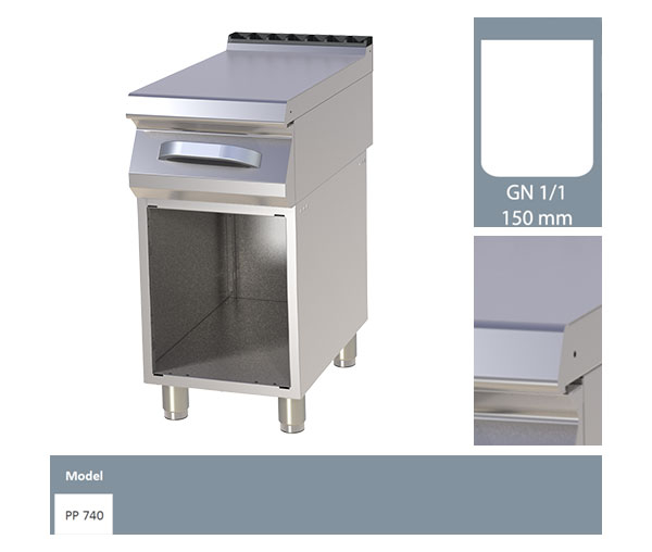 Element neutru GN 1/1 cu suport, linia 700, PP740 [2]