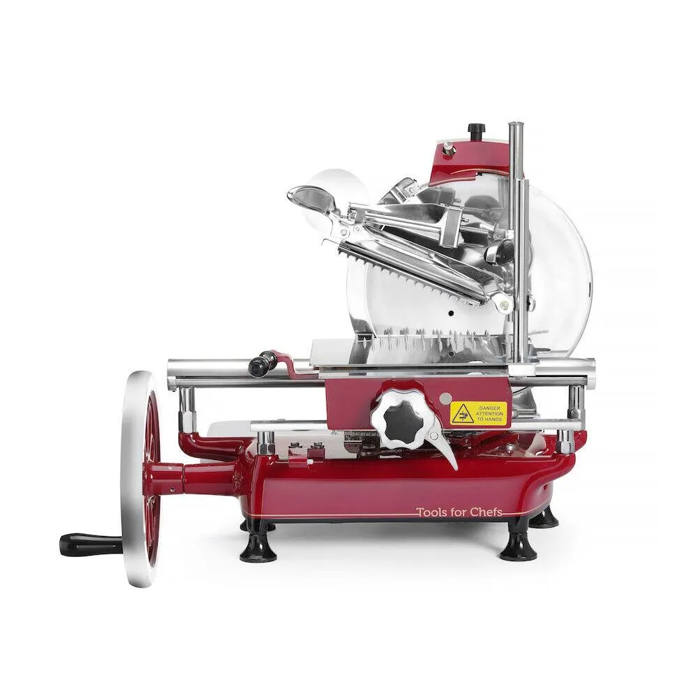 Feliator manual RETRO 300, Rosu, lama inox, 72x60x74cm [3]