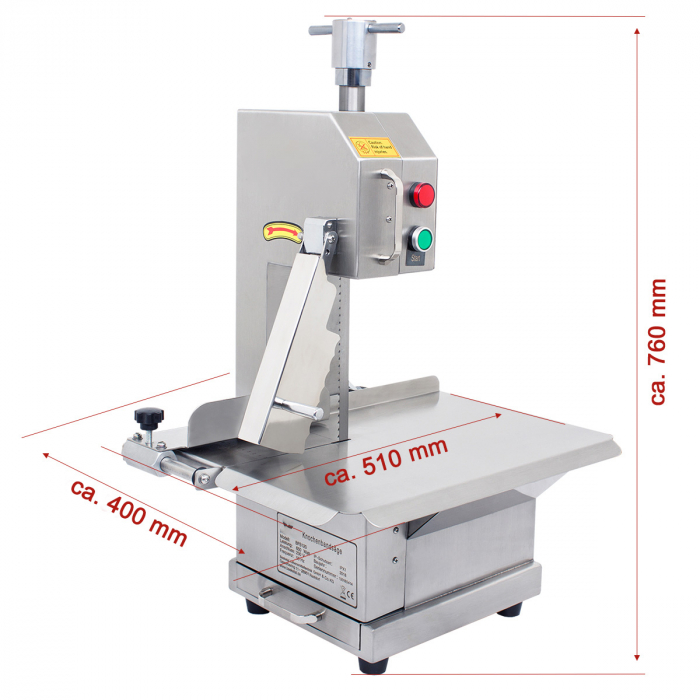 Fierastrau de oase electric 1200 mm din inox, 230V, 0,65kW, BFS120 [2]