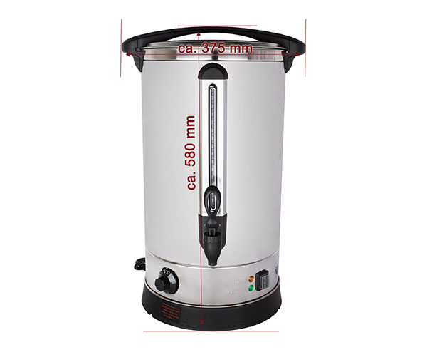 Fierbator inox profesional de 20 litri pentru apa, vin fiert, ceai BGWK20 [3]