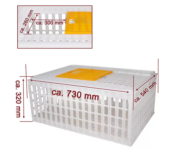 Cutie transport pasari - 730 x 540 x 320 mm, GBB [2]