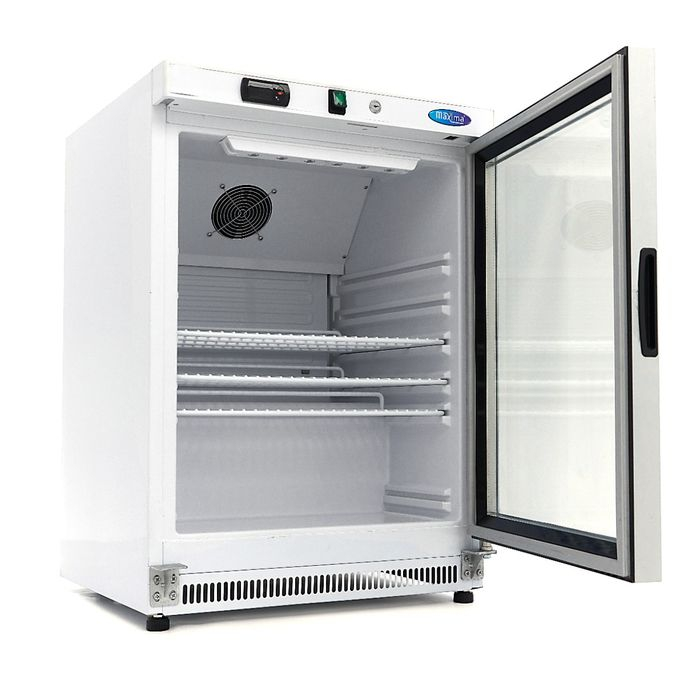 Frigider 200 litri alb cu usa din sticla si iluminare interioara [3]