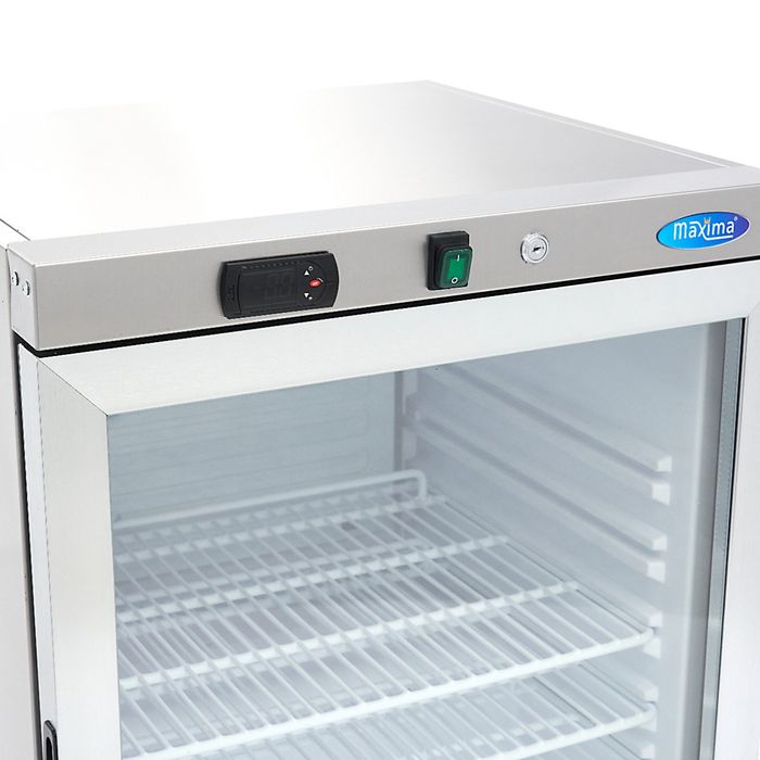 Frigider 200 litri inox cu usa din sticla si racire ventilata [3]