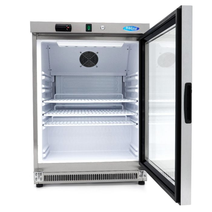 Frigider 200 litri inox cu usa din sticla si racire ventilata [2]