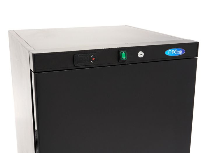 Frigider 200 litri negru cu 3 rafturi reglabile si afisaj digital [2]