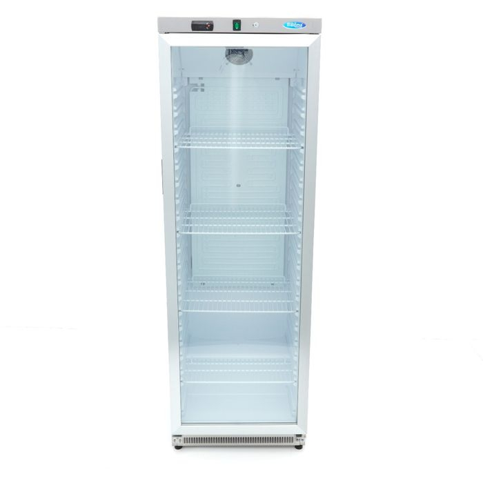 Frigider 400 litri inox cu usa din sticla si control digital [6]