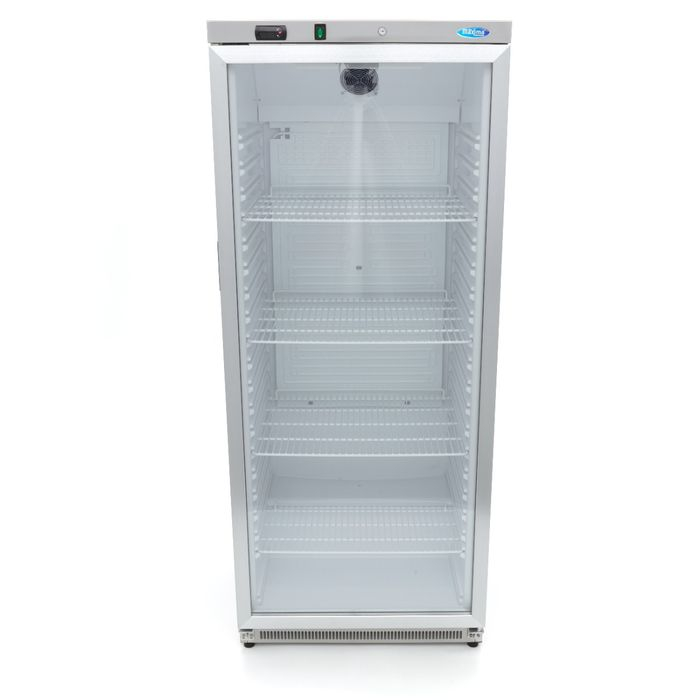 Frigider 600 litri inox cu geam si 3 rafturi gn 2/1 reglabile [6]