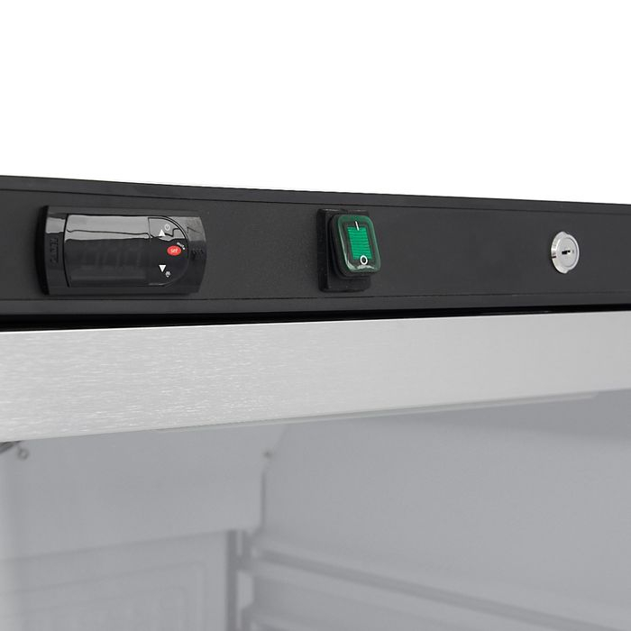 Frigider 600 litri negru cu usa din sticla si sistem anti-gheata [2]