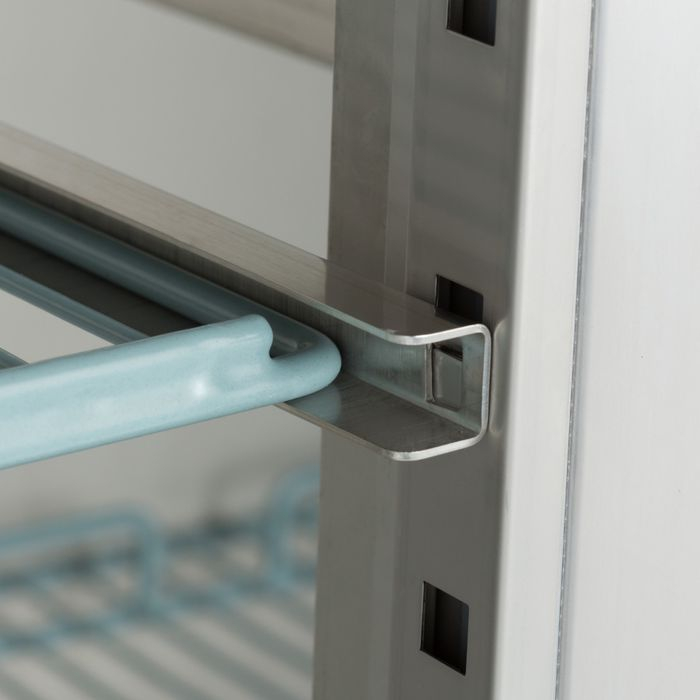 Frigider inox 800 litri cu 6 rafturi reglabile si sistem pe roti [5]