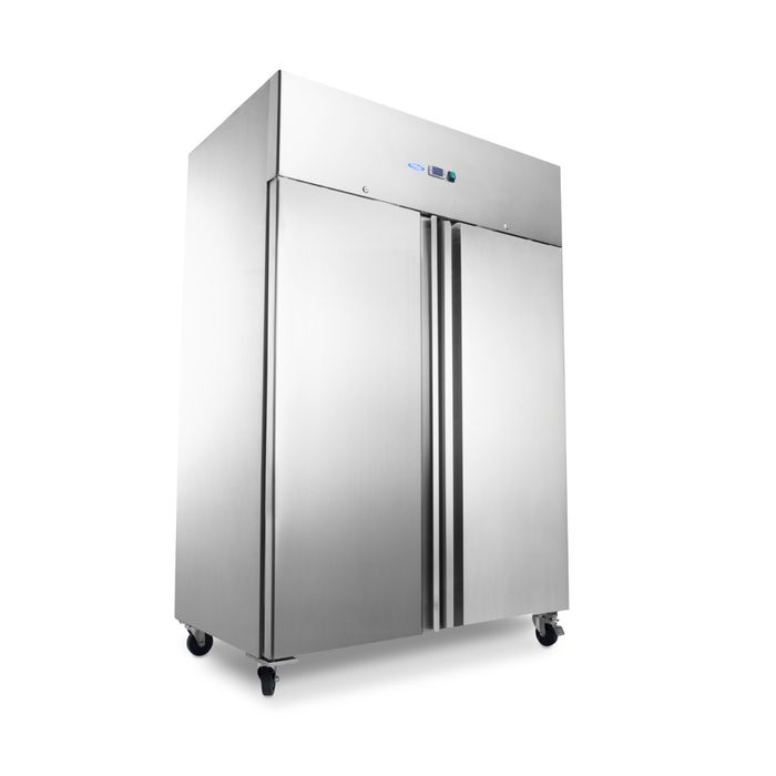 Frigider inox 800 litri cu 6 rafturi reglabile si sistem pe roti [1]