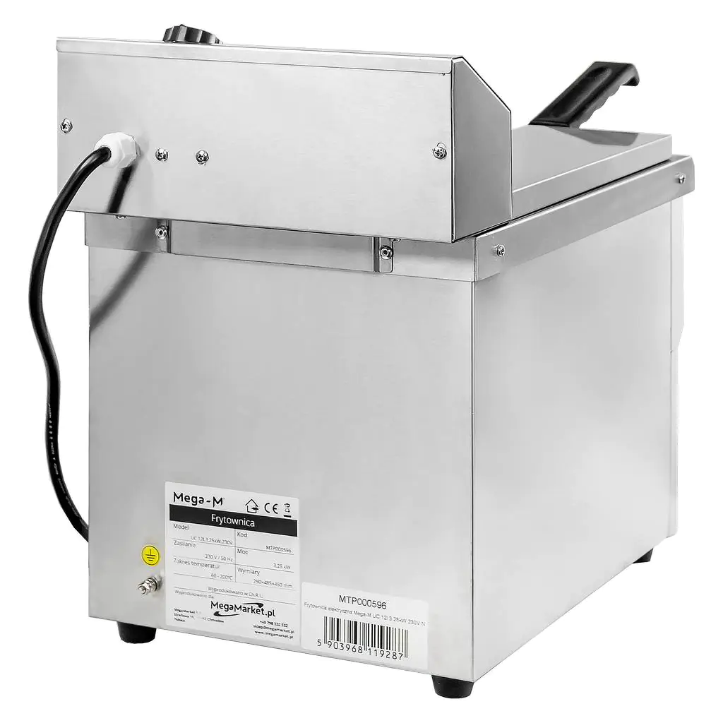 Friteuza 12L, 3.25kW, cu capac [2]
