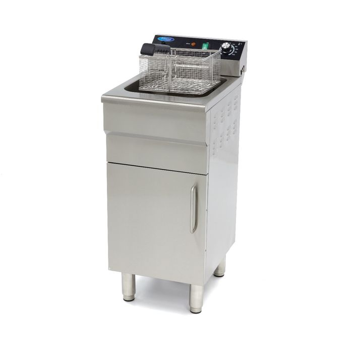 Friteuza 16 litri, 1 cos, robinet scurgere, suport depozitare, 230V [5]