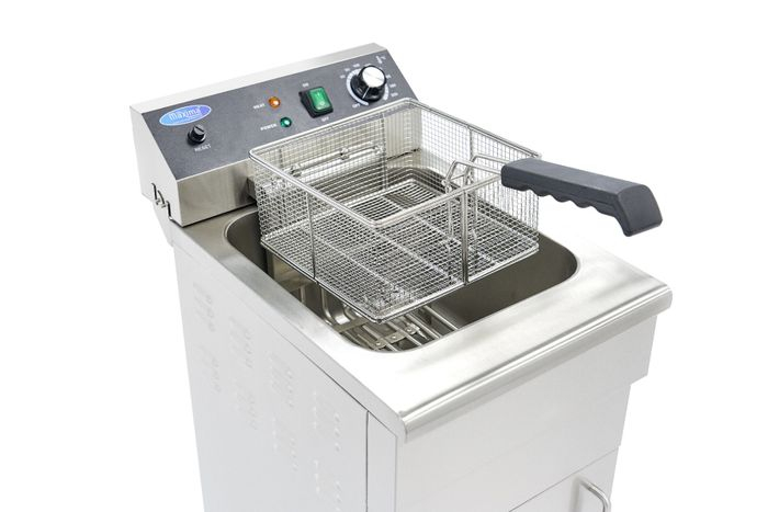 Friteuza 16 litri, 1 cos, robinet scurgere, suport depozitare, 230V [4]