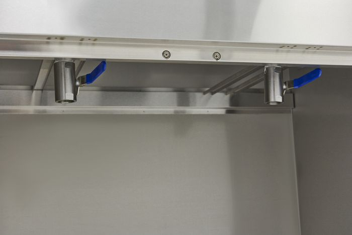 Friteuza 2 x 16 litri, 2 cosuri, robinet scurgere, suport depozitare [3]