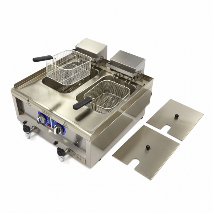 Friteuza electrica 2x10L, 6 kW, 400V [5]