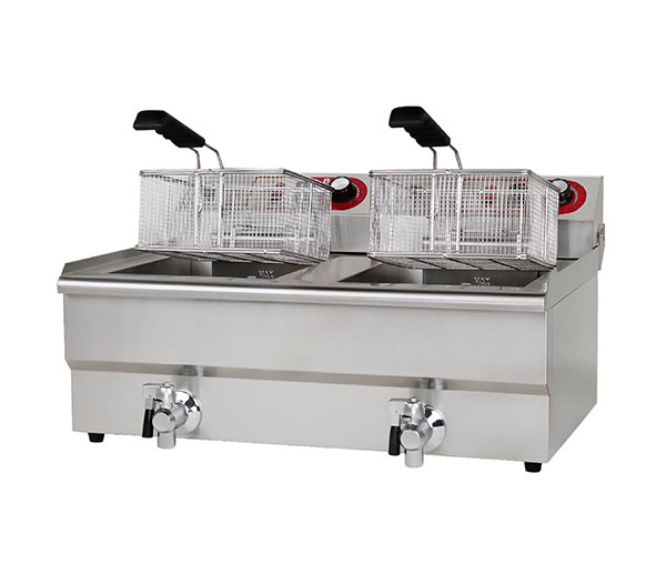 Friteuza electrica 11+11 litri cu robinet BWF-162P [3]