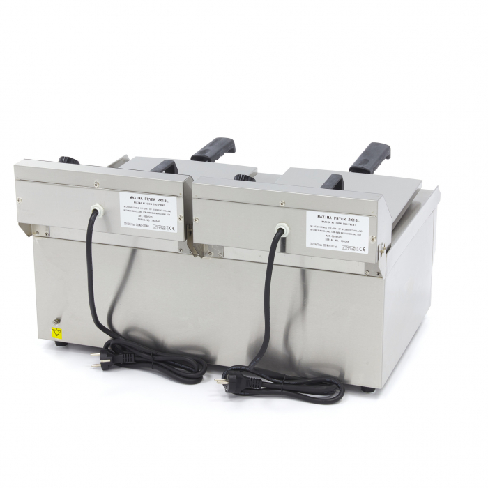 Friteuza electrica cu robinet 2x13L, 2x3000W, 230V [5]
