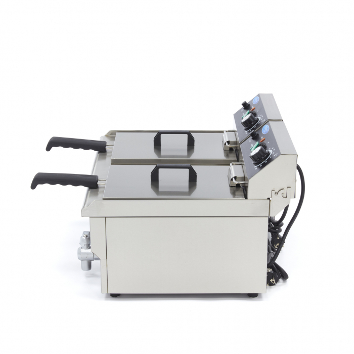 Friteuza electrica cu robinet 2x10L, 2x3000W, 230V [3]
