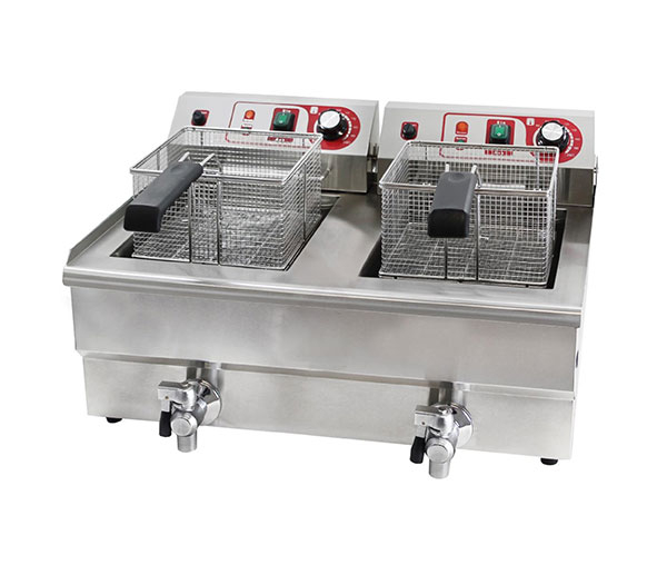 Friteuza electrica 8,5+8,5 litri trifazica BWF-132 [2]