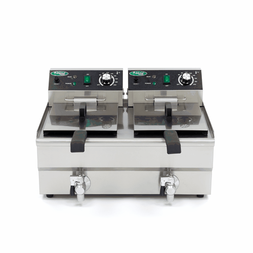 Friteuza electrica cu robinet 2x10L, 2x3000W, 230V [4]