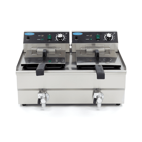 Friteuza electrica cu robinet 2x13L, 2x3000W, 230V [4]
