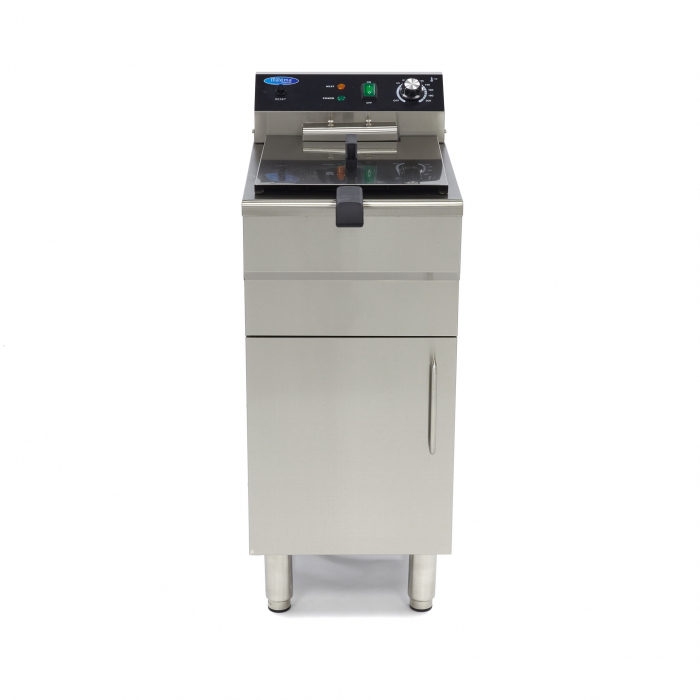 Friteuza electrica cu suport tip dulap si robinet 16L, 5000W, 400V [2]