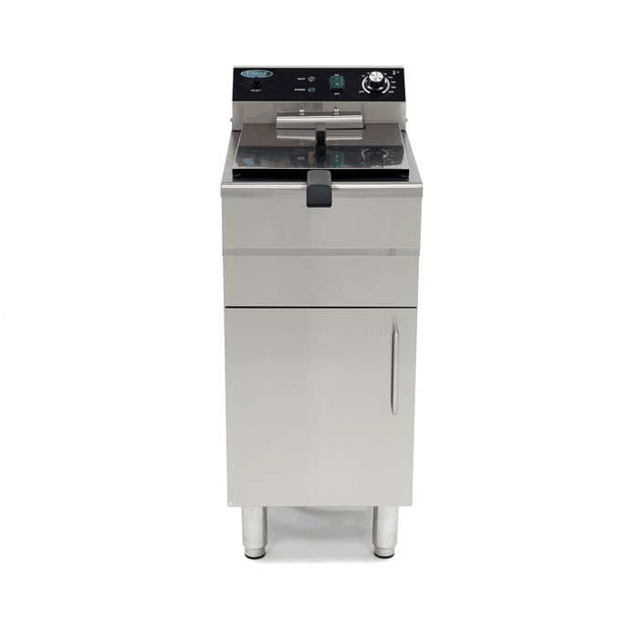 Friteuza electrica cu suport tip dulap si robinet 16L, 5000W, 400V [4]