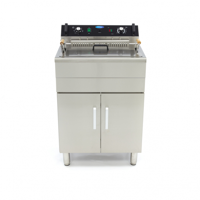 Friteuza electrica cu suport tip dulap si robinet 30L, 4800W, 400V [2]