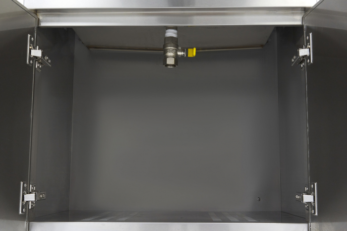 Friteuza electrica cu suport tip dulap si robinet 30L, 4800W, 400V [7]