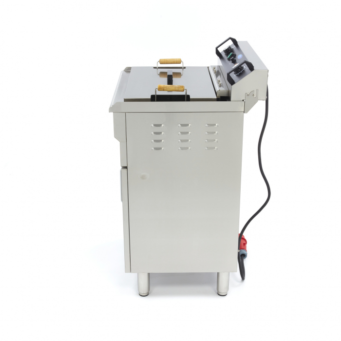 Friteuza electrica cu suport tip dulap si robinet 35L, 6000W, 400V [3]