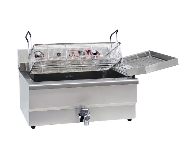 Friteuza electrica profesional 14 litri cu robinet trifazic BWF-200P [2]
