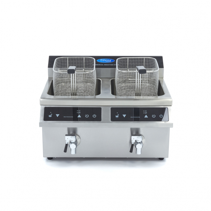 Friteuza inductie 8+8 litri cu robinet, 230V, 2x3,5 kW [2]