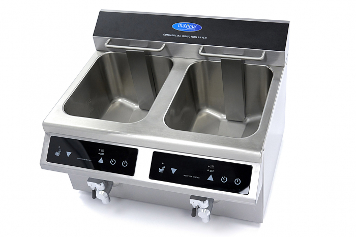 Friteuza inductie 8+8 litri cu robinet, 230V, 2x3,5 kW [7]
